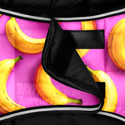 Курточка для тварин WAUDOG Clothes Банани на рожевому XL (506-4055)