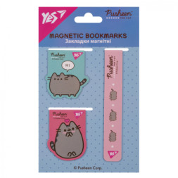 Закладки для книг Yes магнітні Pusheen 3 шт (708350)
