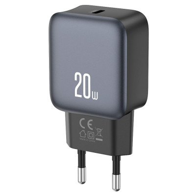 Зарядний пристрій XO USB-C PD20W black (L153_Black)