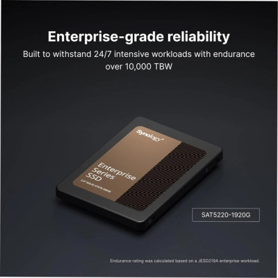 Накопичувач SSD для сервера Synology 2.5&quot; 1920GB SATA (SAT5220-1920G)