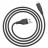Дата кабель USB 2.0 AM to Micro 5P 1.2m 2.4A TPE C3-09 black Acefast (6974316280880)