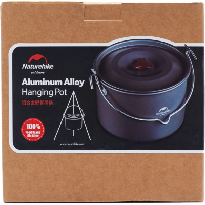 Котел туристичний Naturehike Camping NH17D021-G 4л Aluminium (6927595723173)
