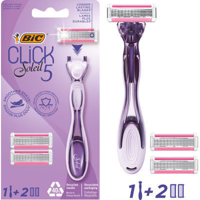 Бритва Bic Click Soleil 5 з 2 змінними картриджами (3086123680227)