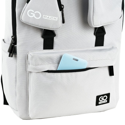 Рюкзак шкільний GoPack Education Teens 178 сірий (GO25-178L-2)