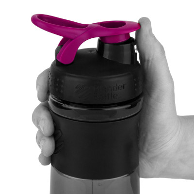 Шейкер спортивний BlenderBottle SportMixer Flip 28oz/820ml Black/Pink (SM 28oz Black/Pink)