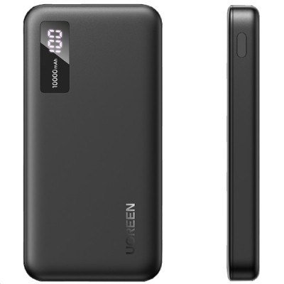 Батарея універсальна Ugreen 10000mAh 20W PD, QC/3.0, USB-A, USB-C Black (PB311) (25742)
