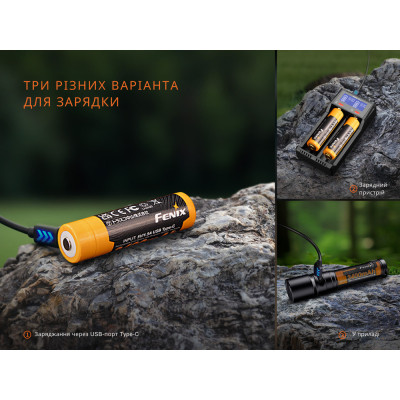 Акумулятор Fenix 18650 (3400 mAh) Type-C (ARB-L18-3400U-V30)