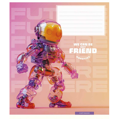 Зошит Школярик We can be best friend 12 аркушів клітинка (012-3461K)