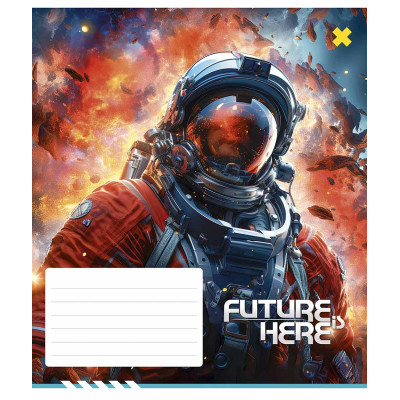 Зошит Школярик Future here 24 аркуша лінія (024-3417L)