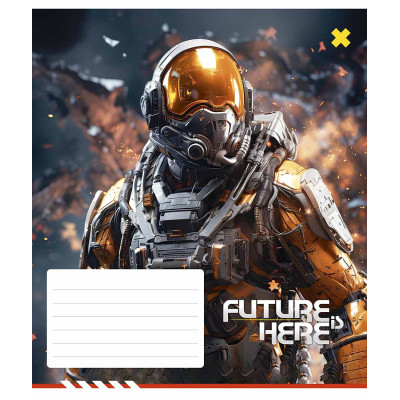 Зошит Школярик Future here 24 аркуша лінія (024-3417L)