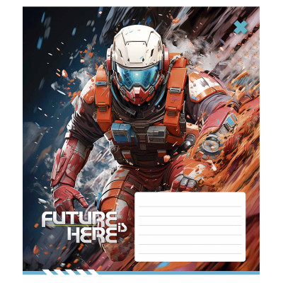 Зошит Школярик Future here 24 аркуша лінія (024-3417L)