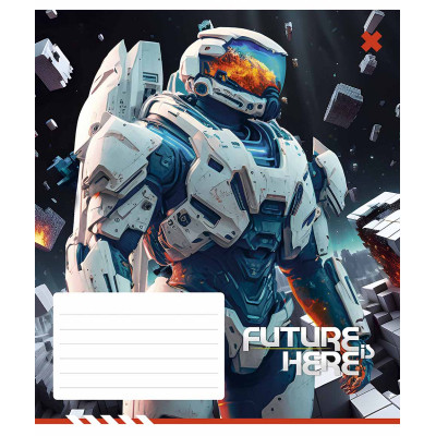 Зошит Школярик Future here 24 аркуша лінія (024-3417L)
