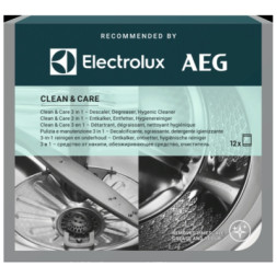 Очищувач для пральних машин Electrolux Clean &amp; Care 3 в 1 12 шт. (M2GCP121)
