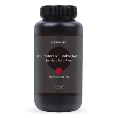 Фотополімерна смола Creality Resin, LCD Standard Plus 500г, red, transparent (3302020082)
