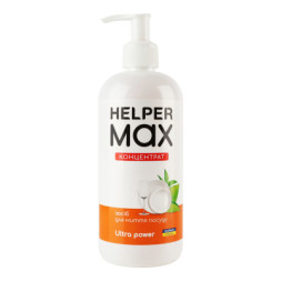 Засіб для ручного миття посуду Helper Max Ultra Рower Концентрат 500 мл (4820183971968)