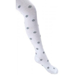 Колготки дитячі UCS Socks в горошок з люрексу (M0C0301-2051-5G-white)