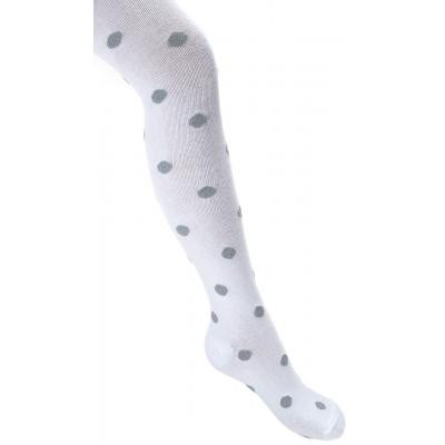 Колготки дитячі UCS Socks в горошок з люрексу (M0C0301-2051-5G-white)