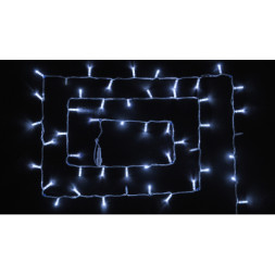 Гірлянда Delux STRING 100LED 10 м flash Білий/Прозорий IP44 (90015187)