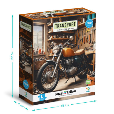 Пазл DoDo Medium-L Транспорт. Мотоциклетний гараж (300651)