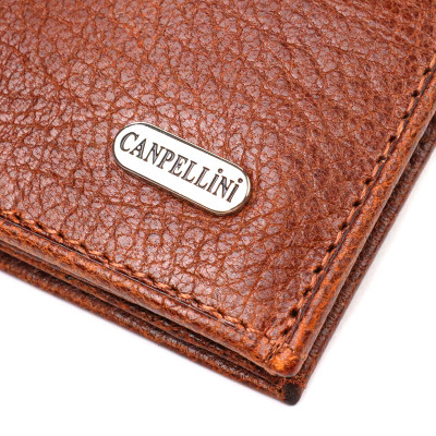 Гаманець Canpellini З натуральної шкіри Коричневий (21874)