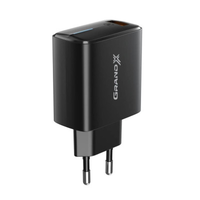 Зарядний пристрій Grand-X Quick Charge QС3.0 3.6V-6.5V 3A, 6.5V-9V 2A, 9V-12V 1.5A USB (CH-550B)