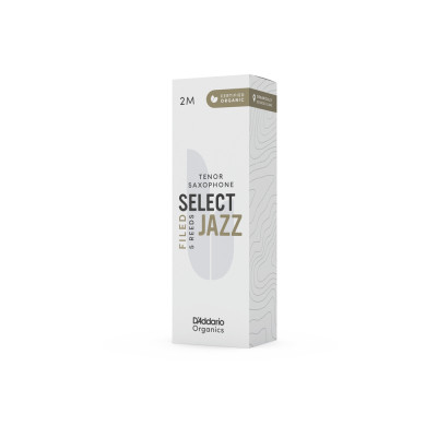 Тростина для саксофона D&#039;Addario Organic Select Jazz - Tenor Sax Filed 2M - 5 Pack (ORSF05TSX2M)