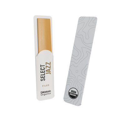Тростина для саксофона D&#039;Addario Organic Select Jazz - Tenor Sax Filed 2M - 5 Pack (ORSF05TSX2M)