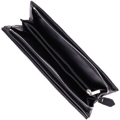 Гаманець ST Leather Унісекс з натуральної шкіри Чорний (22532)