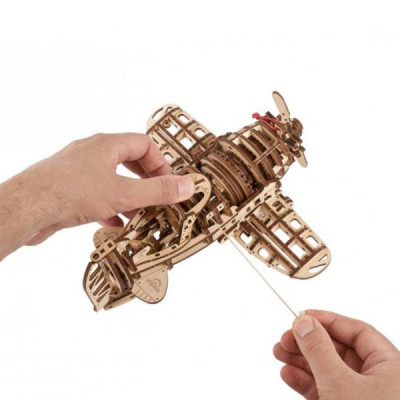 Конструктор Ugears механічний 3D Літак Скажений Шершень (70183)