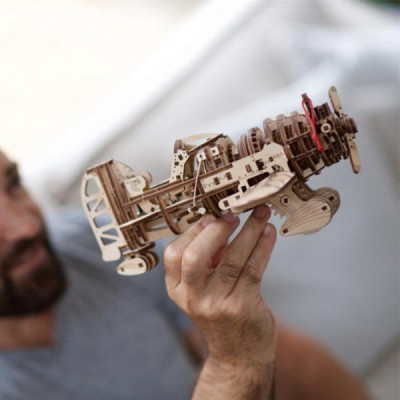 Конструктор Ugears механічний 3D Літак Скажений Шершень (70183)