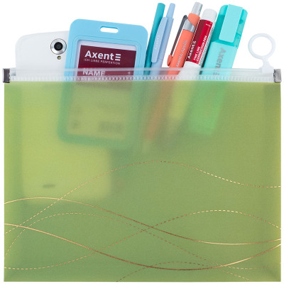 Папка на блискавці Axent zip-lock А5 Waves-3 (1498-42-A)