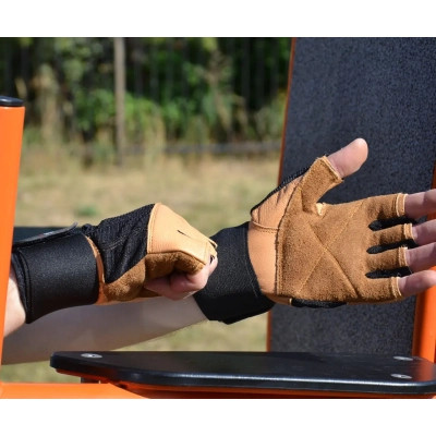 Рукавички для фітнесу MadMax MFG-269 Professional Brown XXL (MFG-269-Brown_XXL)