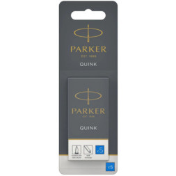 Чорнило для пір'яних ручок Parker Картриджи Quink /5шт сині, блистер (11 416BLU)