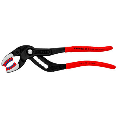 Ключ KNIPEX трубний переставний з пластиковою накладкою (81 11 250)