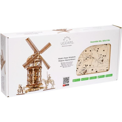 Конструктор Ugears механічний Башта-Млин (70055)