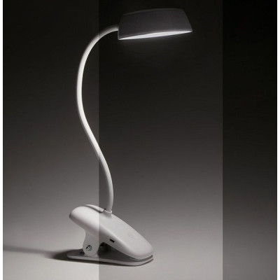 Настільна лампа Philips LED Reading Desk lamp Donutclip 3W, 4000K, 1200mAh (Lithium battery), білий (929003179727)