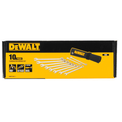 Набор инструментов DeWALT ключей комбинированных, 10 шт: 10-19 мм. (DWMT19227-1)