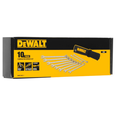 Набор инструментов DeWALT ключей комбинированных, 10 шт: 10-19 мм. (DWMT19227-1)