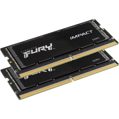 Модуль пам&#039;яті для ноутбука SoDIMM DDR5 32GB (2x16GB) 6000 MHz Impact Kingston Fury (ex.HyperX) (KF560S38IBK2-32)
