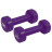 Гантель PowerPlay вінілові 4125 Achilles 2 х 2.5 кг Фіолетові (PP_4125_2.5kg_2in)