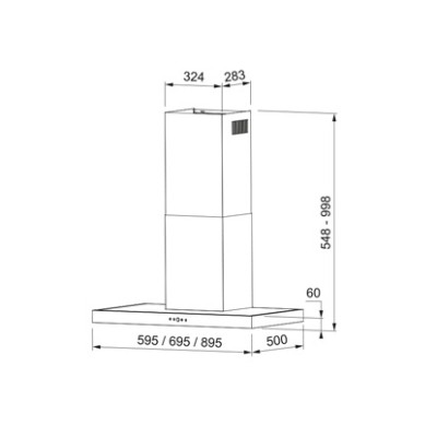 Витяжка кухонна Faber TSP X A60 2LS (325.0568.817)