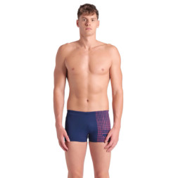 Плавки Arena Foggy Dots Swim Short 008483-700 темно-синій, кораловий 90 (3468337428794)