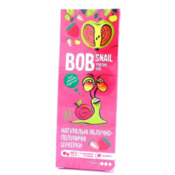 Цукерка Bob Snail Равлик Боб Яблуко-Полуниця 30 г (4820162520316)