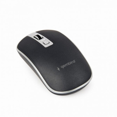 Мишка Gembird MUSW-4B-06-BS Wireless Black-Silver (MUSW-4B-06-BS)