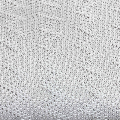 Плед Прованс в&#039;язаний Дiно зiгзаг Молочний 130х170 см (4823093432031)