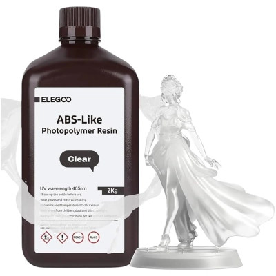 Фотополімерна смола ELEGOO Resin, ABS-like 2кг, transparent (50.103.0174)