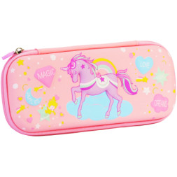 Пенал Cool For School з тисненням 1 відділення Рожевий (B-8616-pink)