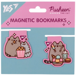 Закладки для книг Yes магнітні Pusheen candy 2шт (708105)