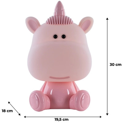 Нічник Kite Світильник LED з акумулятором Unicorn, рожевий (K24-491-1-2)