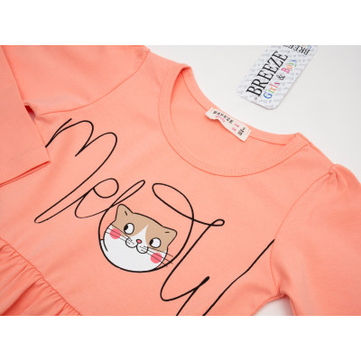 Плаття дитяче Breeze з котиками (17920-116G-peach)